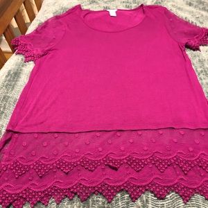 Summer fuchsia shirt
